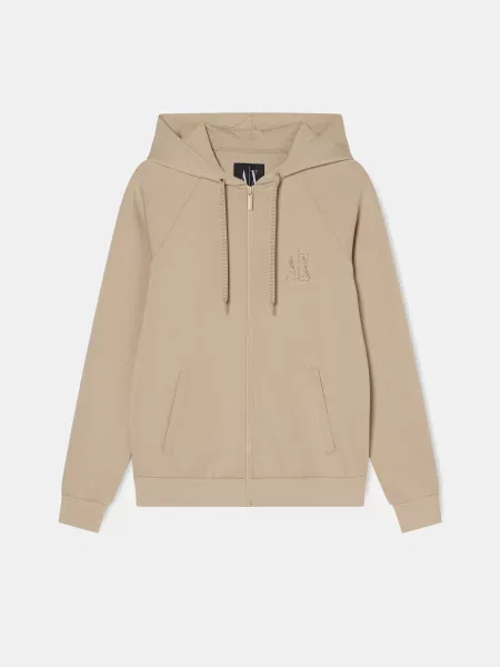 Худі Armani Exchange віскоза/поліестер бежевий