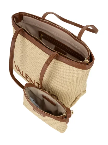 Pletená kabelka Valentino Bags béžová