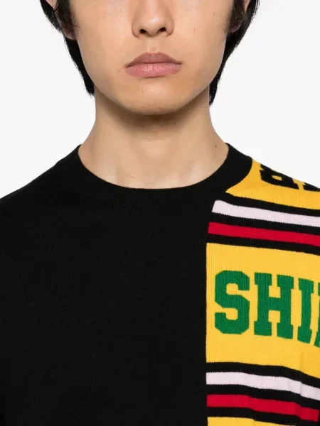 Pulover Comme Des Garçons Shirt cu imagine negru