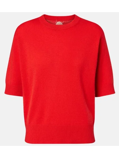 Pulover Jardin Des Orangers din cașmir roșu