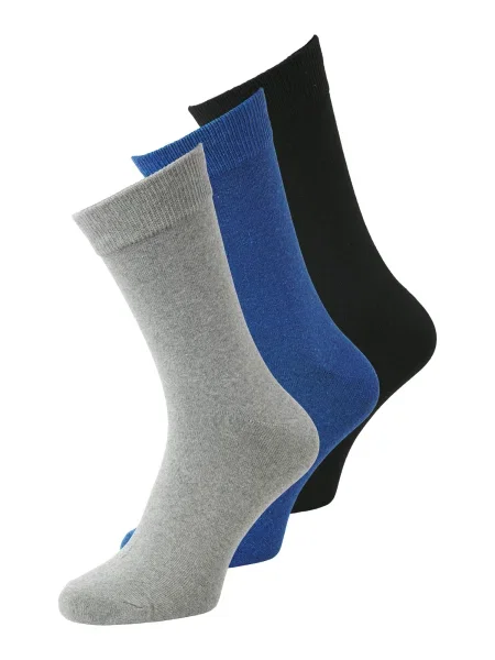 JACK & JONES Nogavice JACORDINARY modra / siva črna