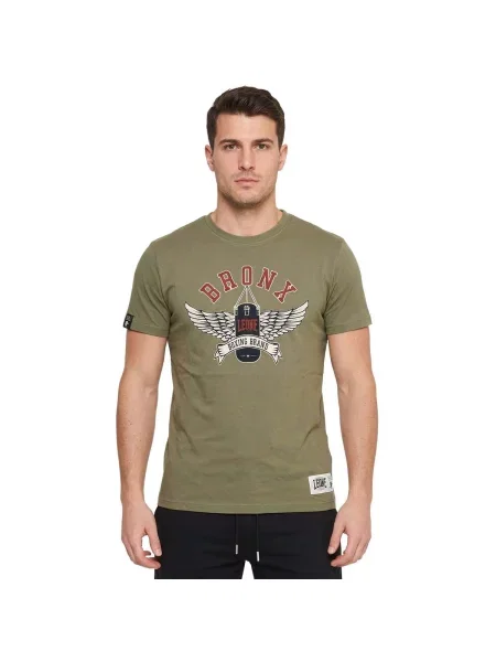 Scurt tricou Leone 1947 cu mâneci scurte verde