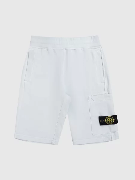 Дитячі шорти з логотипом Stone Island блакитні