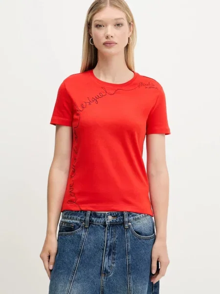 Тениска Desigual CHARLY дамска червено