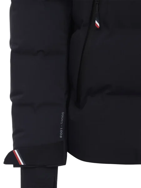 Geacă cu puf Moncler Grenoble cu glugă negru