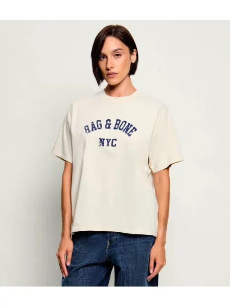 Rag&Bone Tricou University Alex | Relaxed fit bej