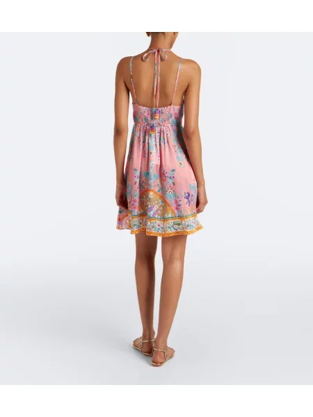 Rochie Camilla de mătase cu model floral