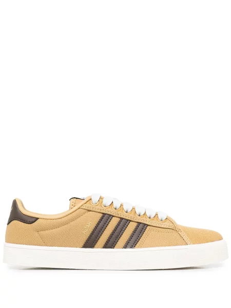 Sneakers Adidas με κορδόνια με δαντέλα καφέ
