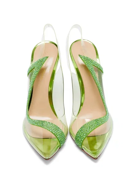 Pantofi cu toc Gianvito Rossi verde