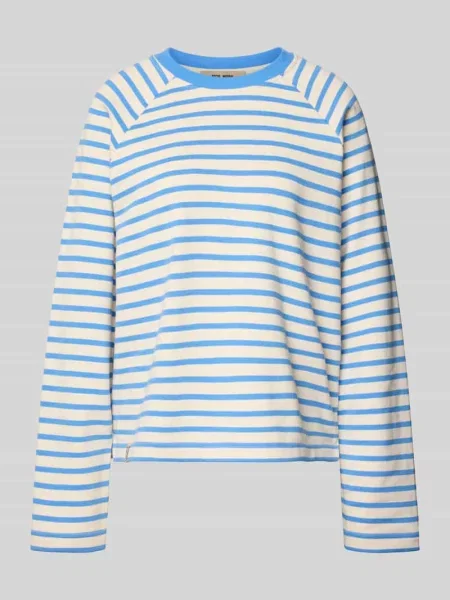Bluza z raglanowymi rękawami model Lidy' Mos Mosh błękitna