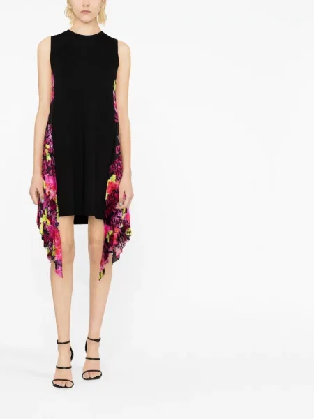 Vilnonė kostiumas mini mini suknelė Versace juoda