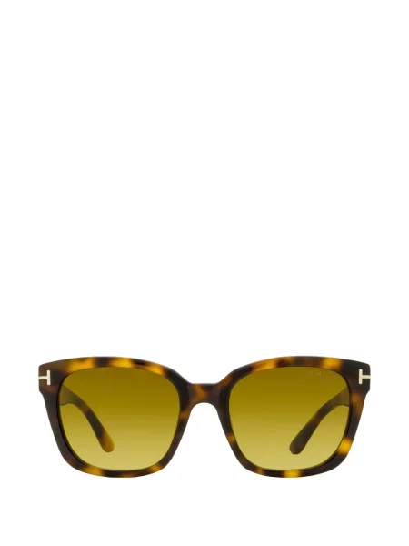 Stačiakampiai akiniai nuo saulės Tom Ford Eyewear ruda