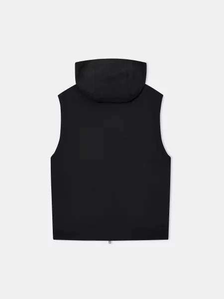 Вовняний Утеплений жилет Emporio Armani чорний