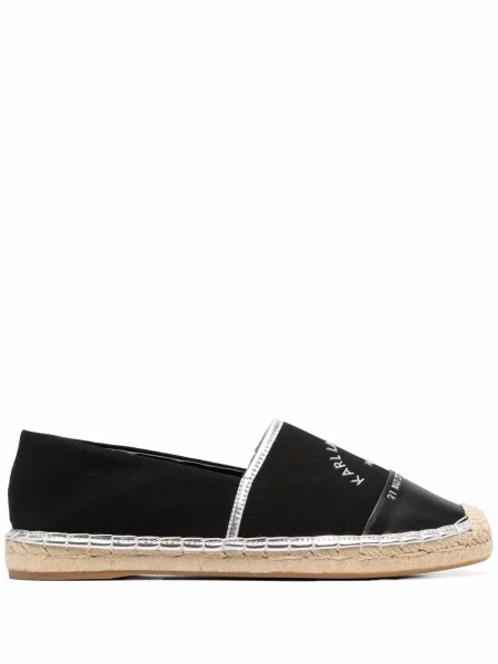 Espadrile Karl Lagerfeld cu broderie negru