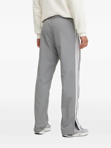 Ριγέ τρέξιμο μπλούζα Adidas από διχτυωτό κόκκινο