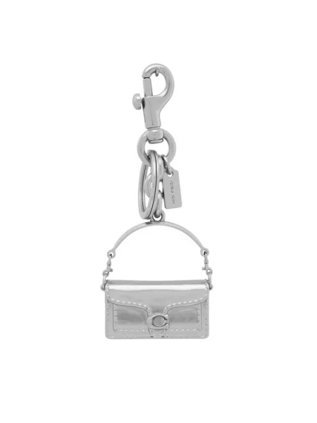Kulcstartó Coach Bag Charm Ezüst