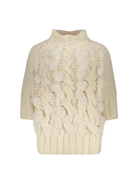 Golf golf Lorena Antoniazzi wełniany beżowy