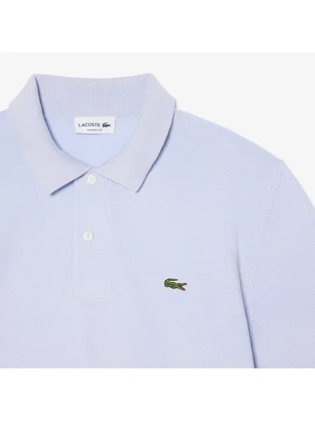 Классическое поло Lacoste голубое
