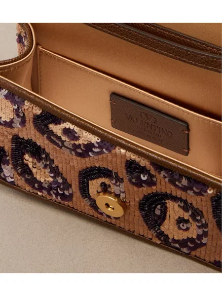 Top Valentino Garavani din piele maro