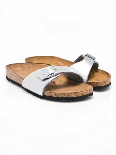 Șlapi Birkenstock argintiu