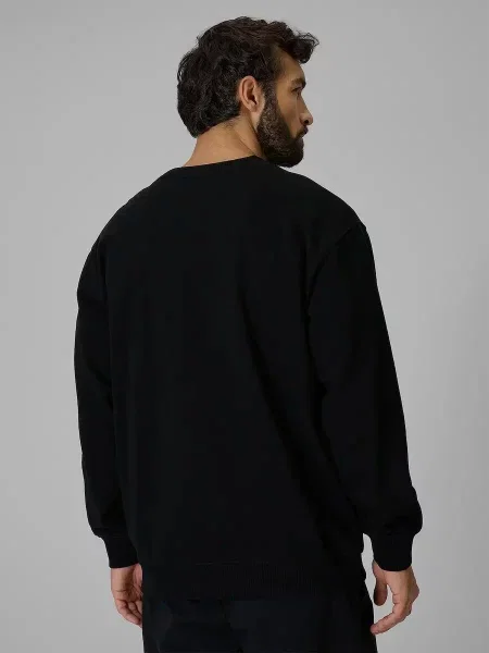 Bluza dresowa regular bez kaptura 4F czarna