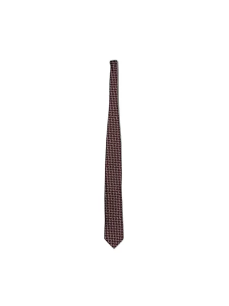 Krawat Zegna żakardowy czerwony