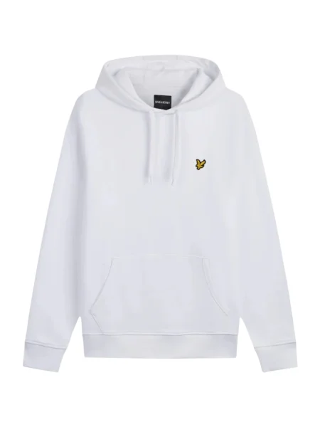 Hanorac cu glugă Lyle & Scott alb