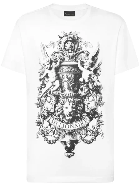 Tricou Billionaire cu imagine alb