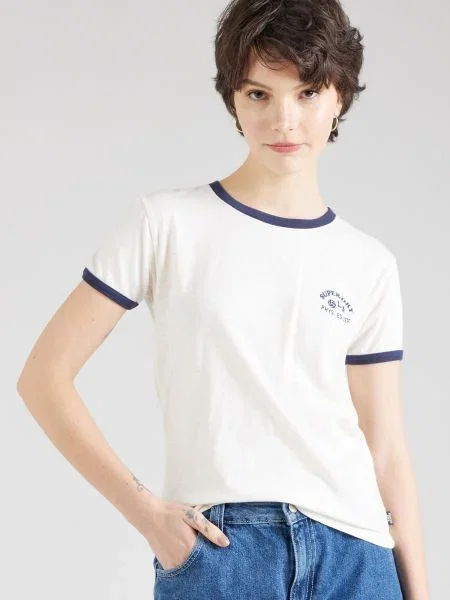 Tricou sport Superdry alb