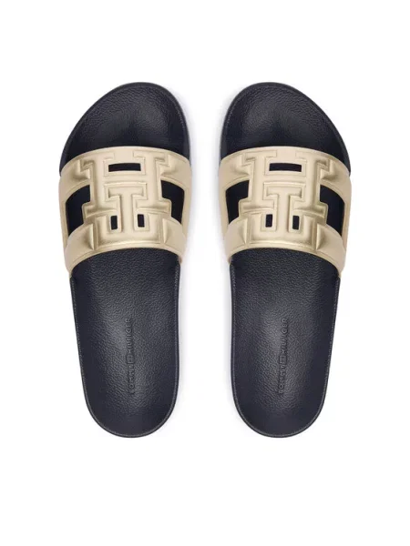 Tommy Hilfiger Šlepetės Th Pool Slide Auksinė