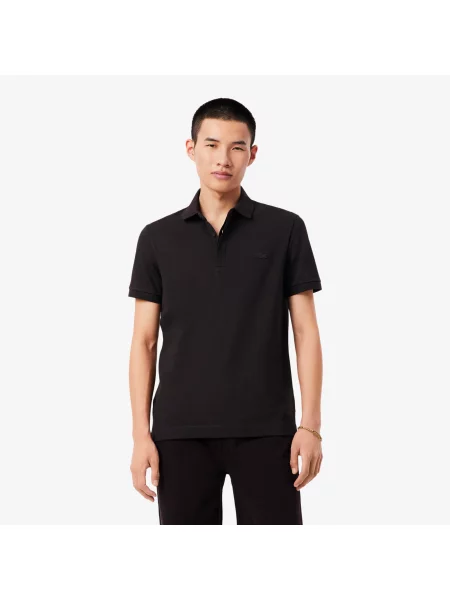 Lacoste Koszulka Polo Paryż Regular Fit Ciemnobrązowa brązowy