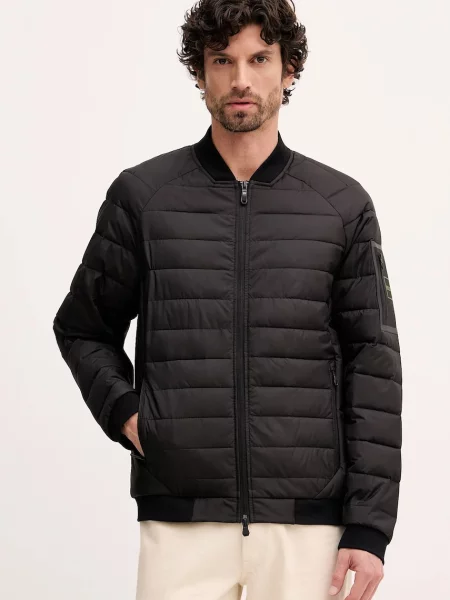 BOSS Green geacă negru