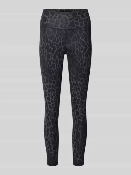 Legginsy sportowe o kroju skinny fit ze zwierzęcym nadrukiem Puma Performance czarne
