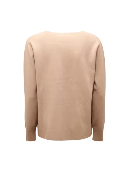 Lniany sweter Max Mara beżowy