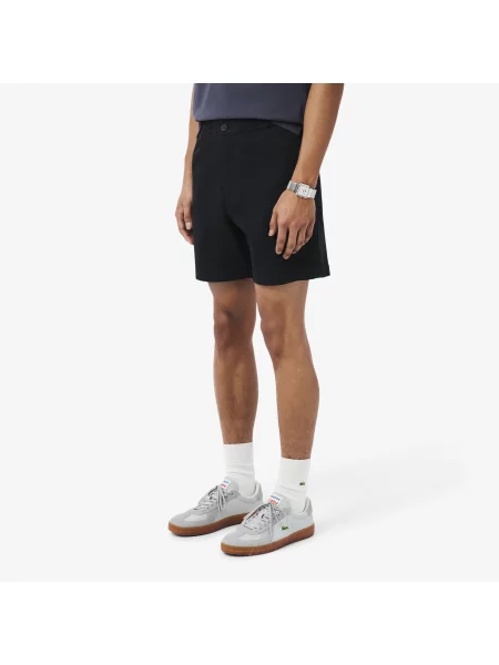 Lacoste Szorty Z Bawełny Stretch Regular Fit brązowy