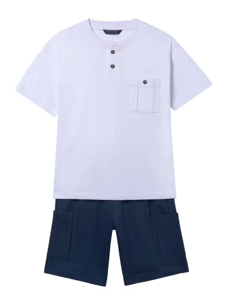Mayoral Set tricou și pantaloni scurți Bleumarin