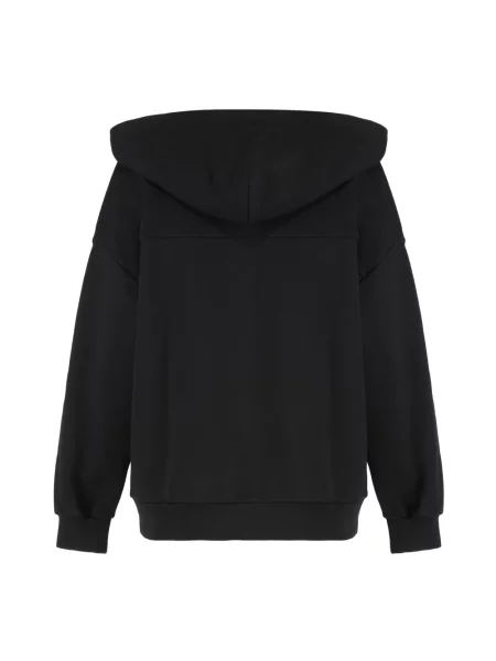 Bluza z kapturem Alexander Mcqueen z logo czarna