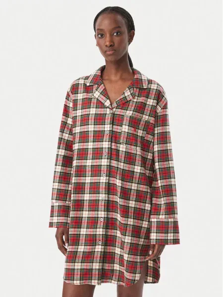 Polo Ralph Lauren Koszula nocna brązowy