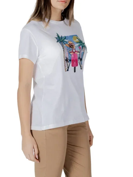 Koszulka Liu Jo z nadrukiem biała