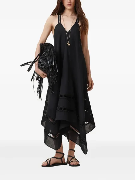 Rochie Allsaints din dantelă de costum negru