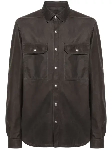 Geanta de piele Rick Owens gri