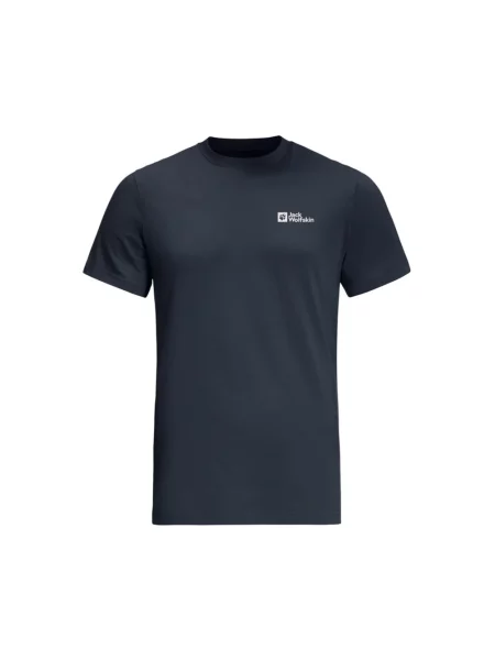 T-shirt z krótkim rękawem Jack Wolfskin Essential ciemnoniebieski S niebieska