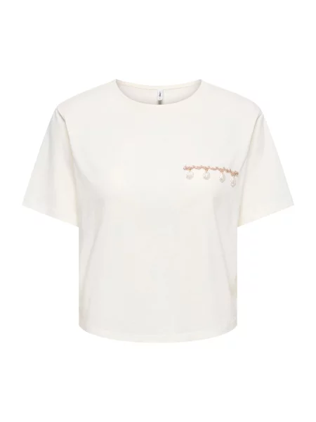 ONLY Tricou ONLELLEN murdar alb
