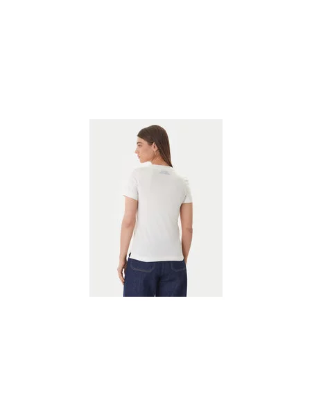Guess T-shirt Écru Regular Fit