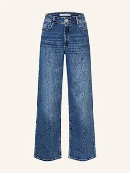 Betty&Co Jeansy Wide Leg Maja blau niebieskie