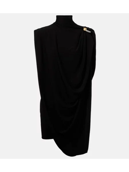 Rochie Jean Paul Gaultier din jerseu drapată negru