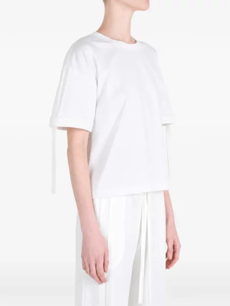 Tricou Givenchy cu broderie alb