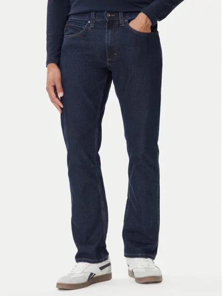 Mustang Jeans hlače Tramper Mornarsko Straight Fit modra