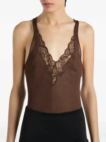 Top Balmain tricotate maro