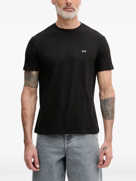 Tricou Armani Exchange cu imagine negru